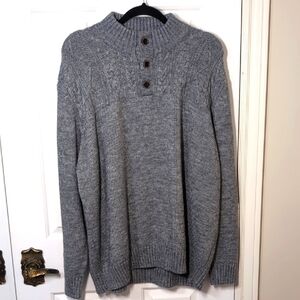 Daniel Hechtor Men's Gray Sweater Wool Blend XL